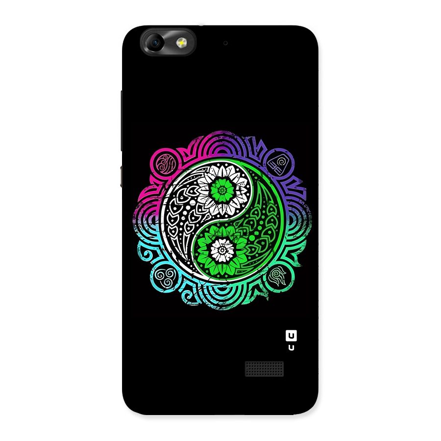 Yin and Yang Colorful Mandala Back Case for Honor 4C