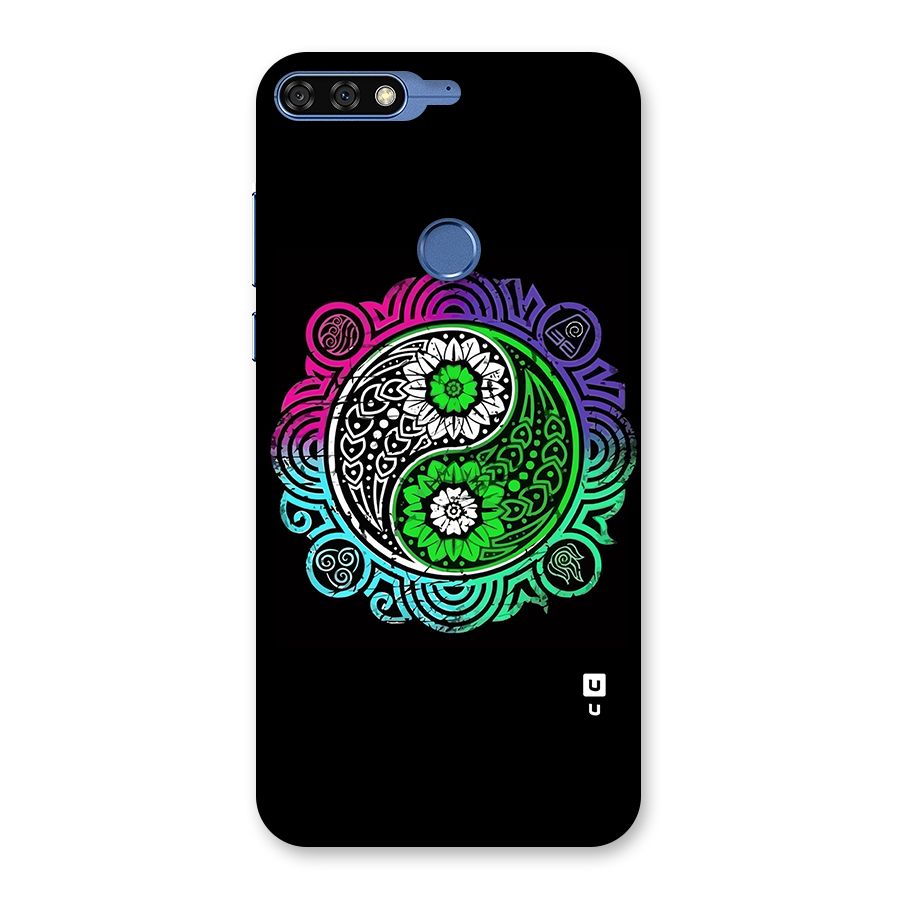 Yin and Yang Colorful Mandala Back Case for Honor 7C
