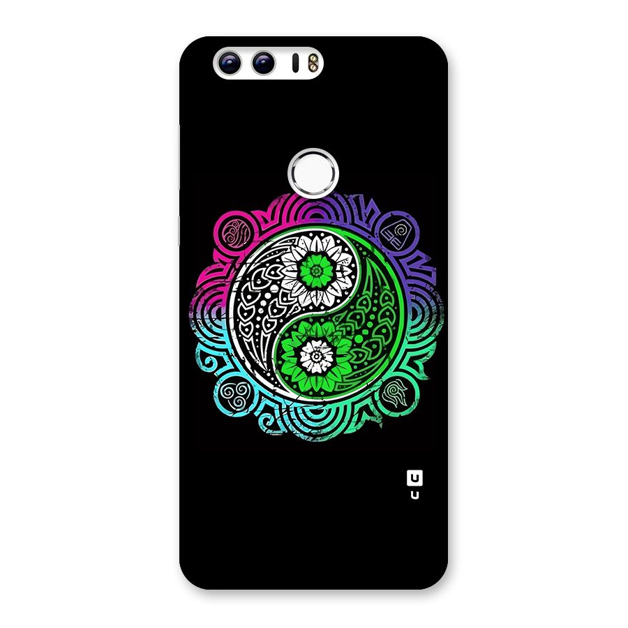 Yin and Yang Colorful Mandala Back Case for Honor 8