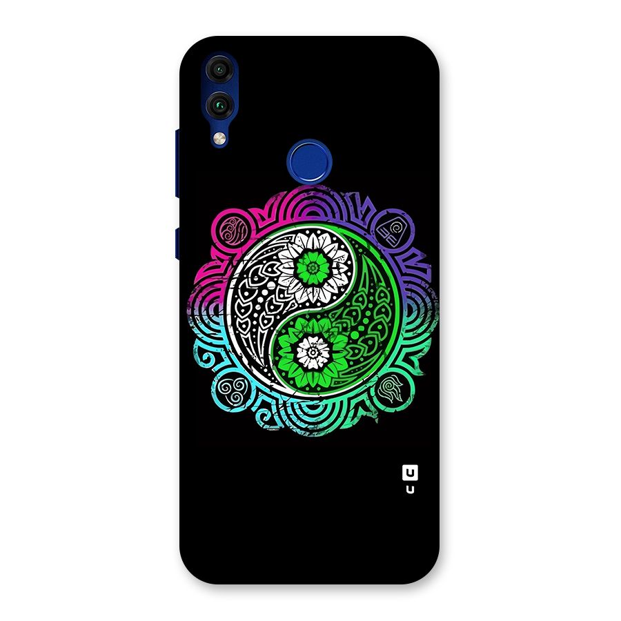 Yin and Yang Colorful Mandala Back Case for Honor 8C