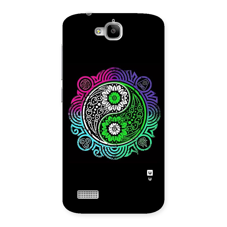 Yin and Yang Colorful Mandala Back Case for Honor Holly