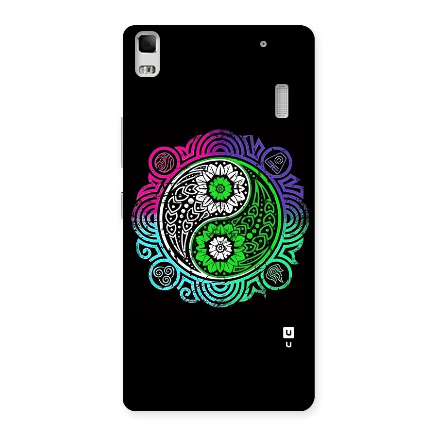 Yin and Yang Colorful Mandala Back Case for Lenovo A7000