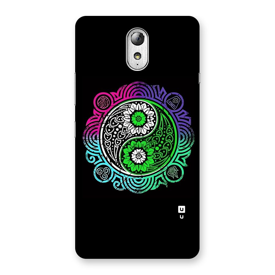 Yin and Yang Colorful Mandala Back Case for Lenovo Vibe P1M