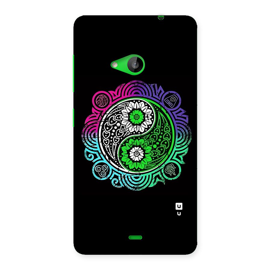 Yin and Yang Colorful Mandala Back Case for Lumia 535
