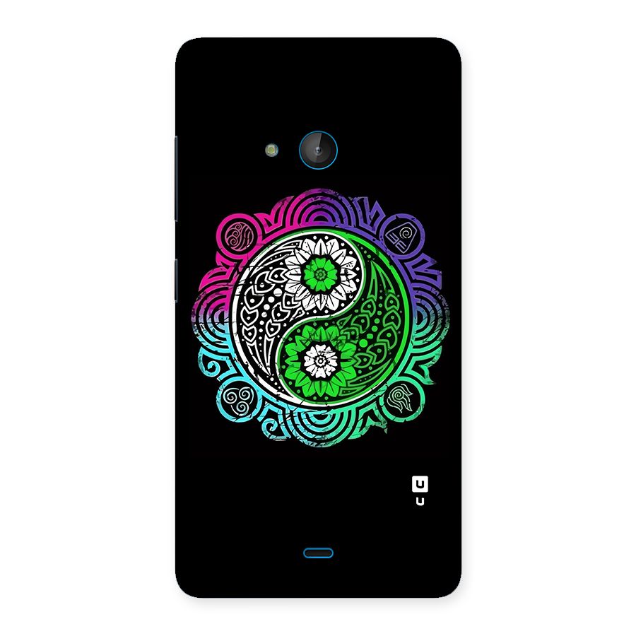 Yin and Yang Colorful Mandala Back Case for Lumia 540