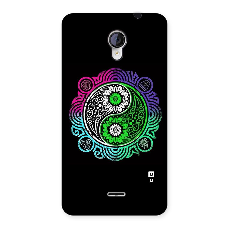 Yin and Yang Colorful Mandala Back Case for Micromax Unite 2 A106