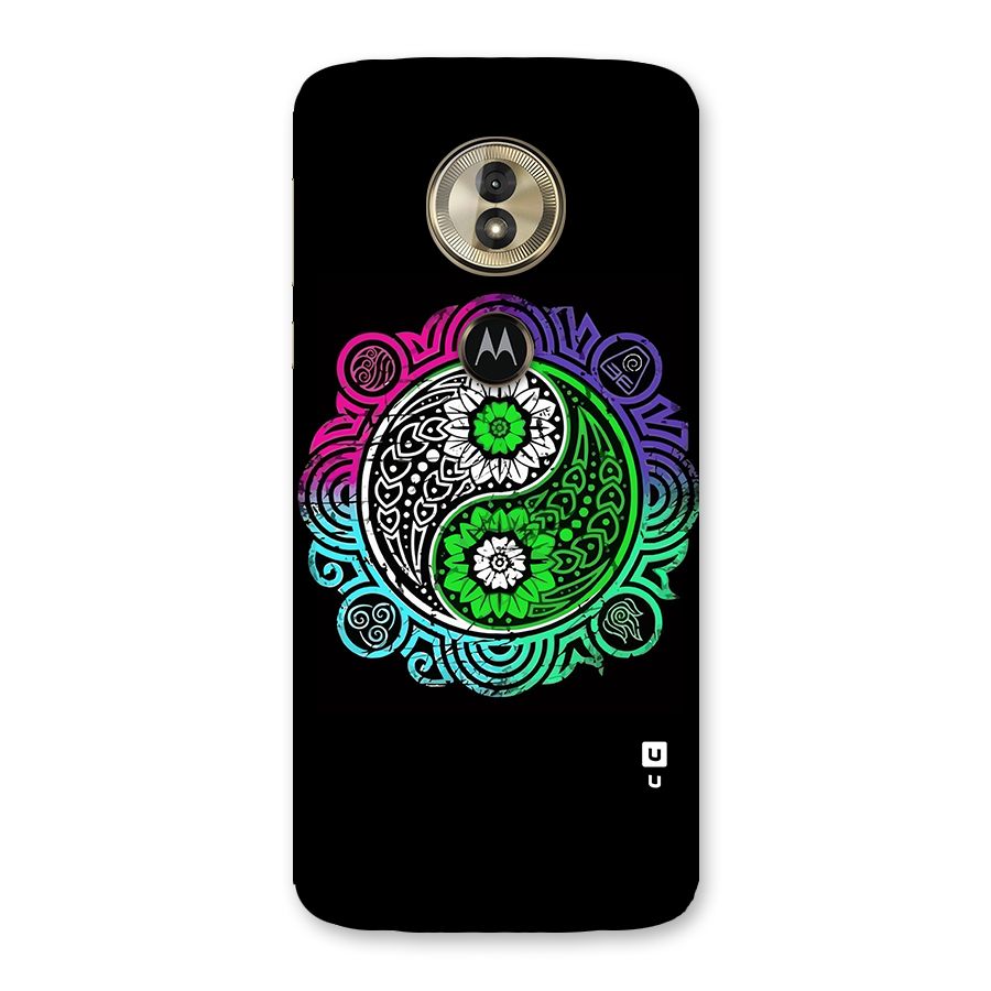Yin and Yang Colorful Mandala Back Case for Moto G6 Play