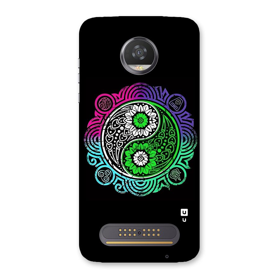 Yin and Yang Colorful Mandala Back Case for Moto Z2 Play