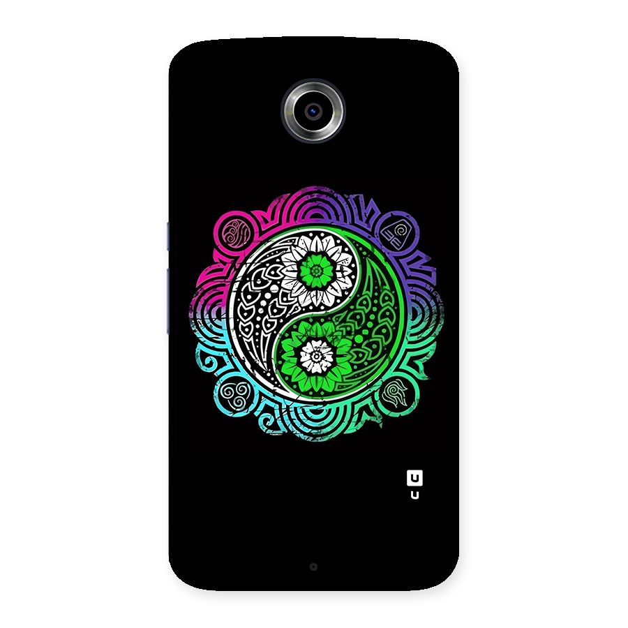 Yin and Yang Colorful Mandala Back Case for Nexsus 6