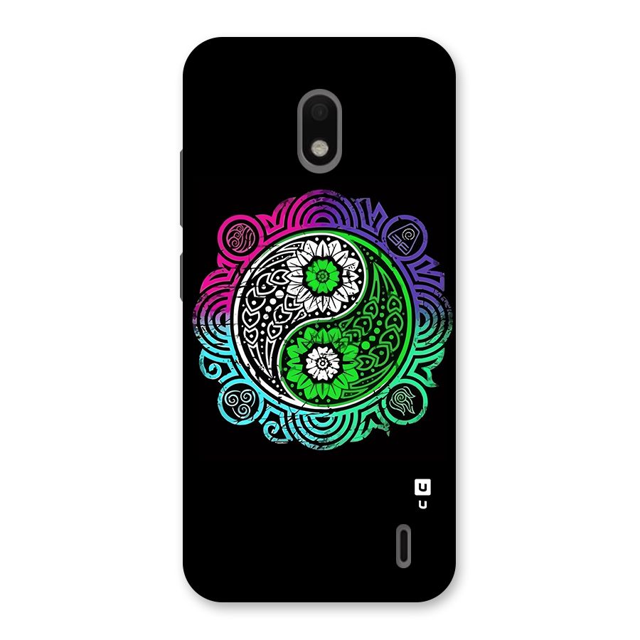 Yin and Yang Colorful Mandala Back Case for Nokia 2.2