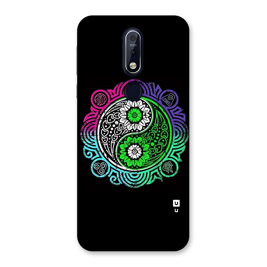 Yin and Yang Colorful Mandala Back Case for Nokia 7.1