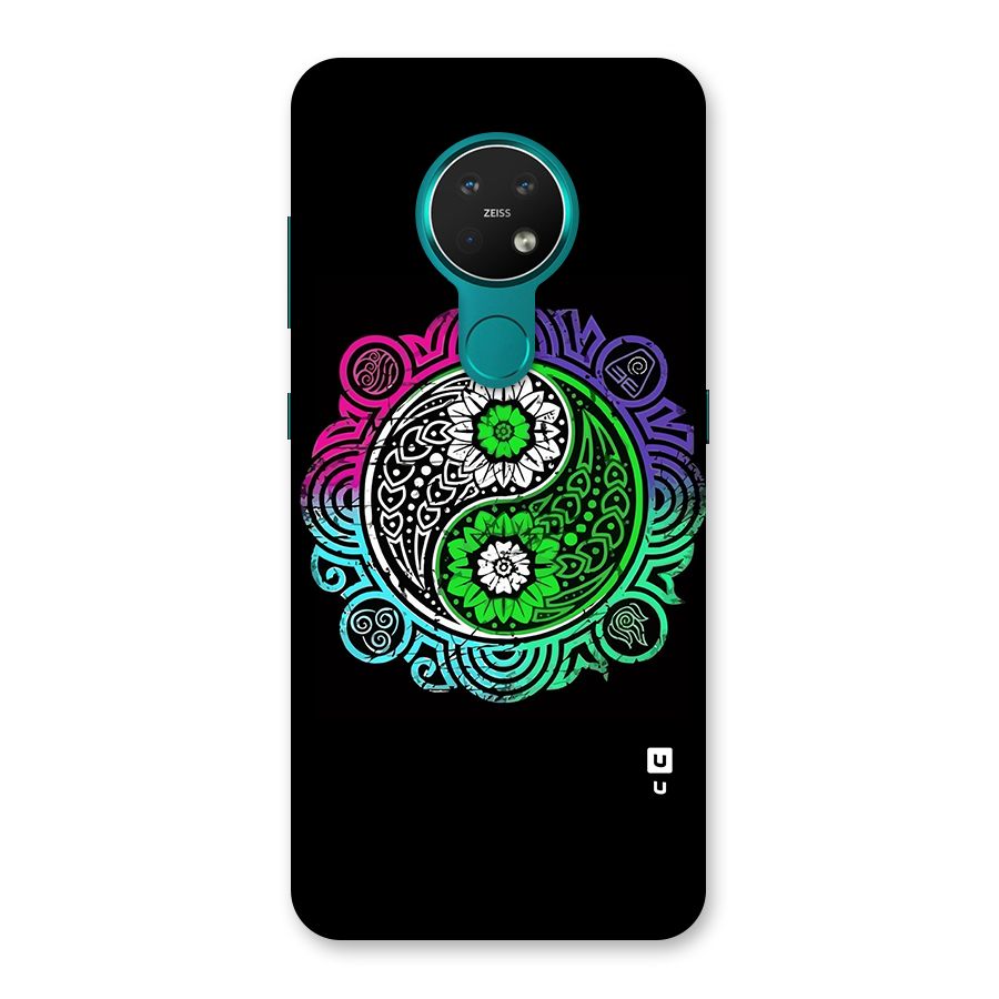 Yin and Yang Colorful Mandala Back Case for Nokia 7.2