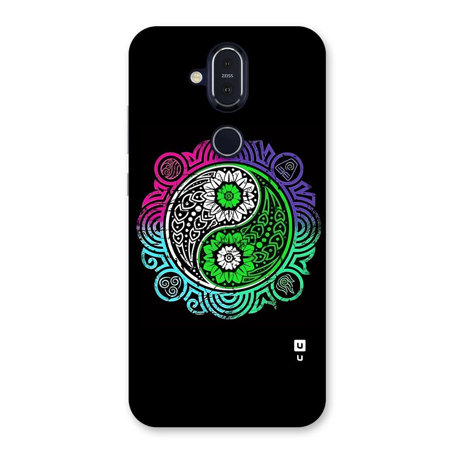 Yin and Yang Colorful Mandala Back Case for Nokia 8.1