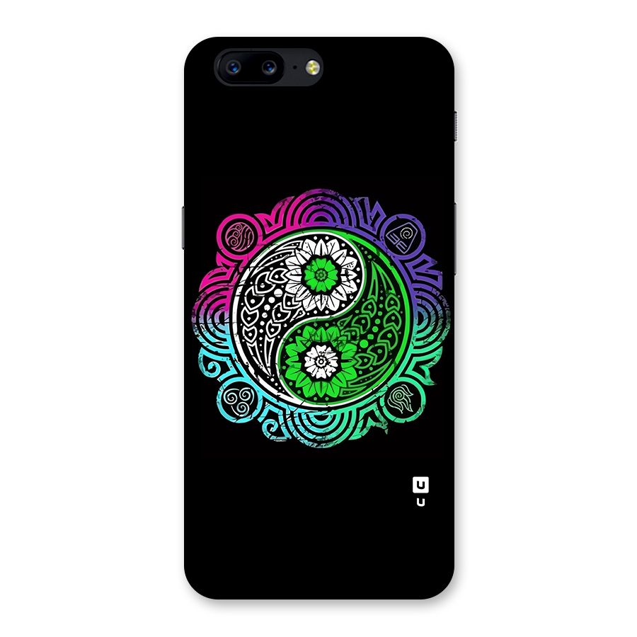 Yin and Yang Colorful Mandala Back Case for OnePlus 5