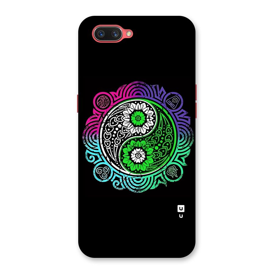 Yin and Yang Colorful Mandala Back Case for Oppo A3s