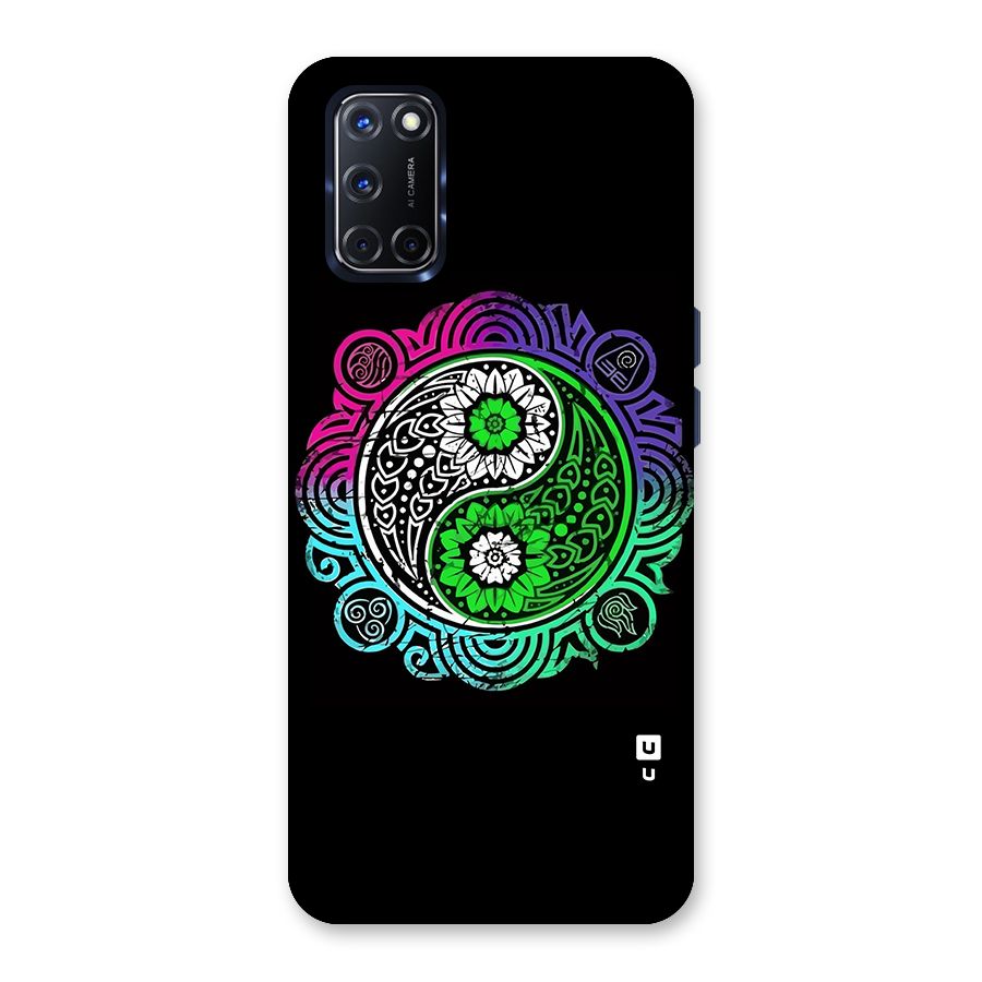 Yin and Yang Colorful Mandala Back Case for Oppo A52