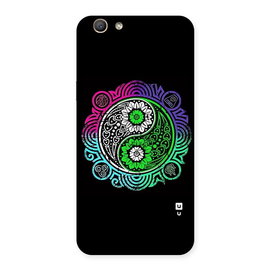 Yin and Yang Colorful Mandala Back Case for Oppo A59