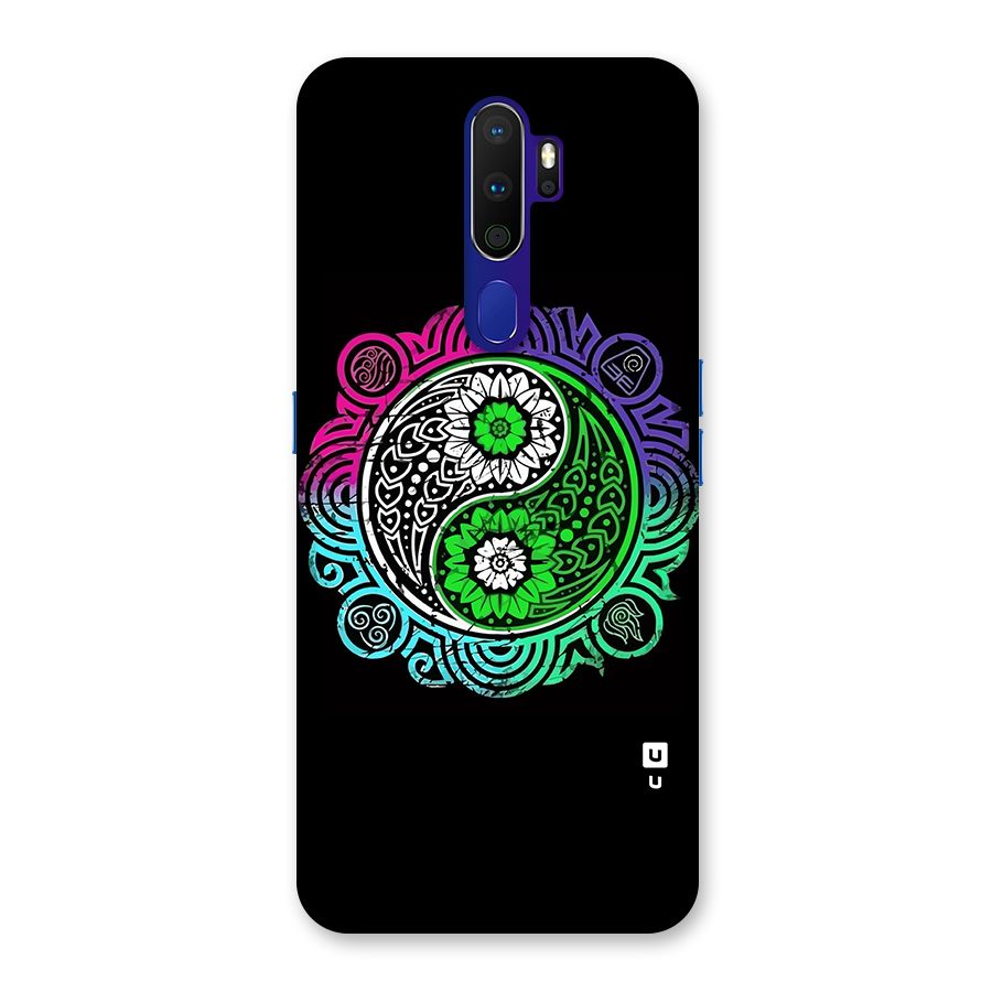 Yin and Yang Colorful Mandala Back Case for Oppo A9 (2020)