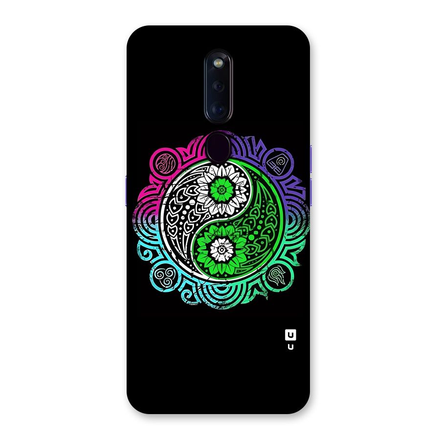 Yin and Yang Colorful Mandala Back Case for Oppo F11 Pro