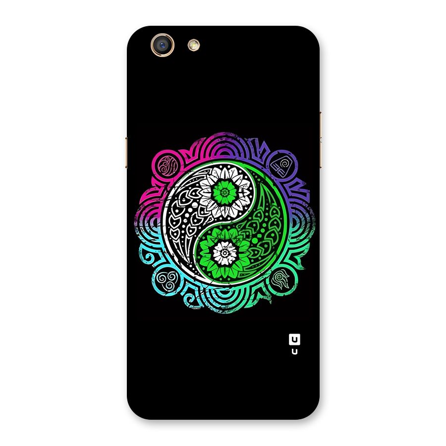 Yin and Yang Colorful Mandala Back Case for Oppo F3