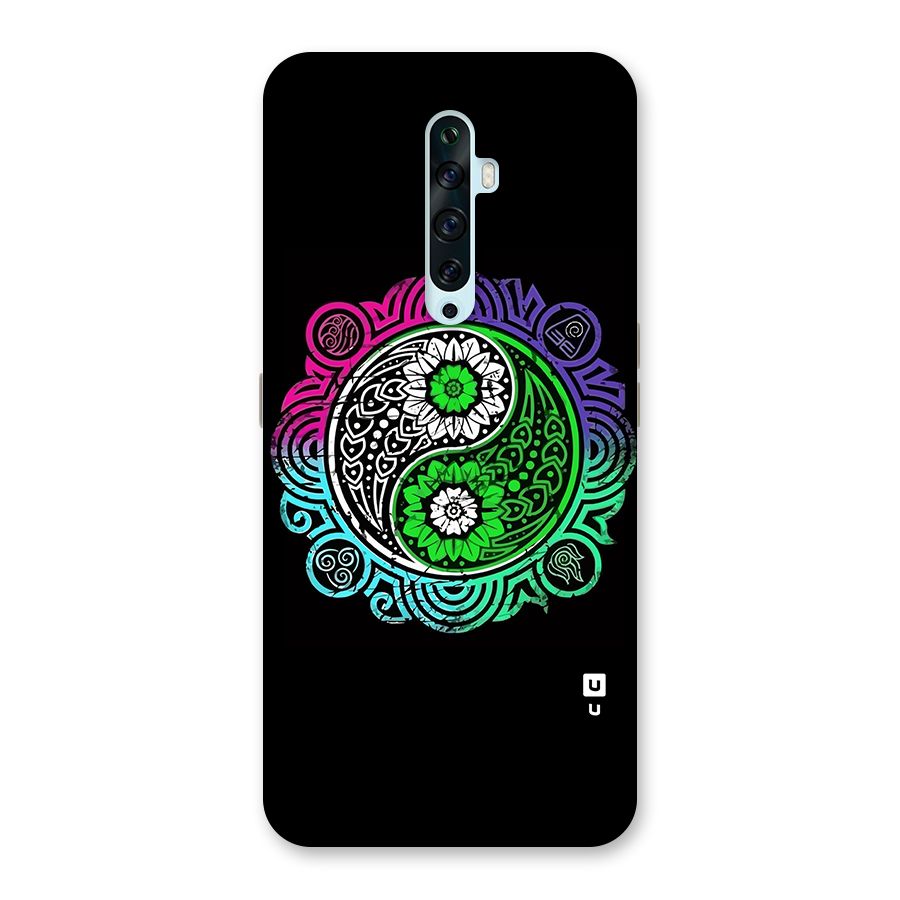 Yin and Yang Colorful Mandala Back Case for Oppo Reno2 F
