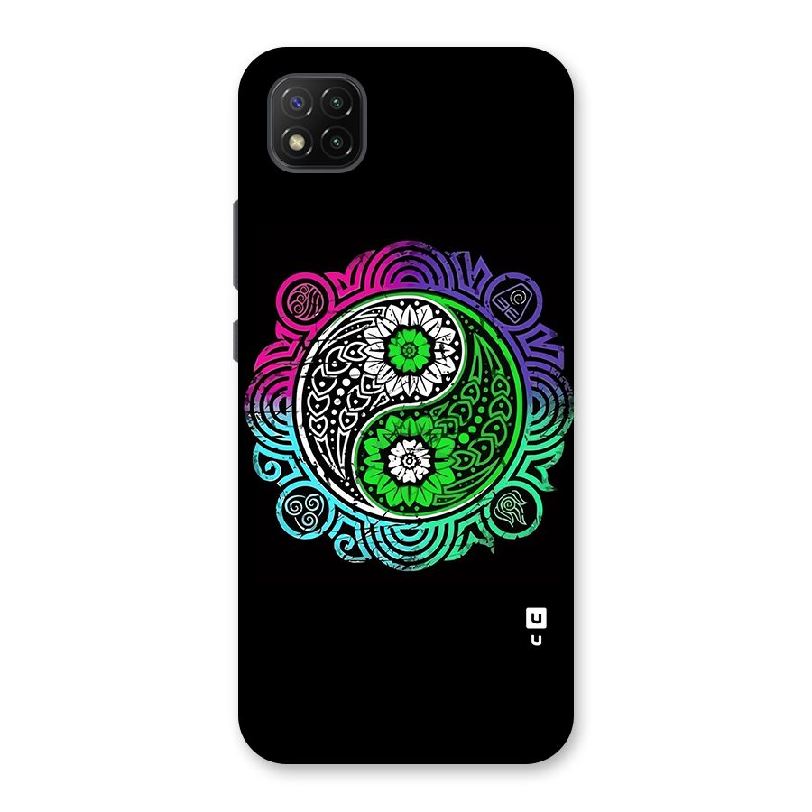 Yin and Yang Colorful Mandala Back Case for Poco C3