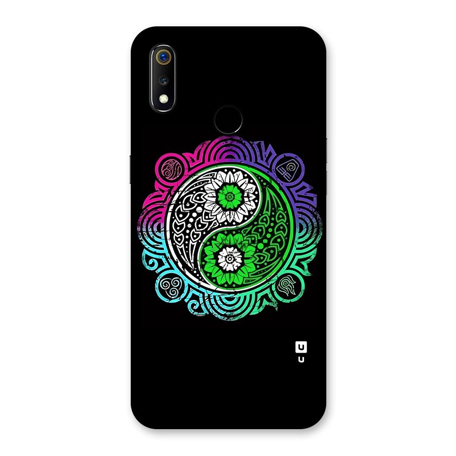 Yin and Yang Colorful Mandala Back Case for Realme 3