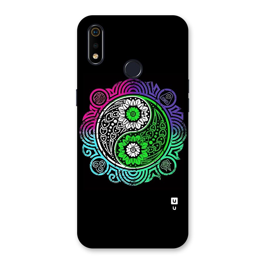Yin and Yang Colorful Mandala Back Case for Realme 3i