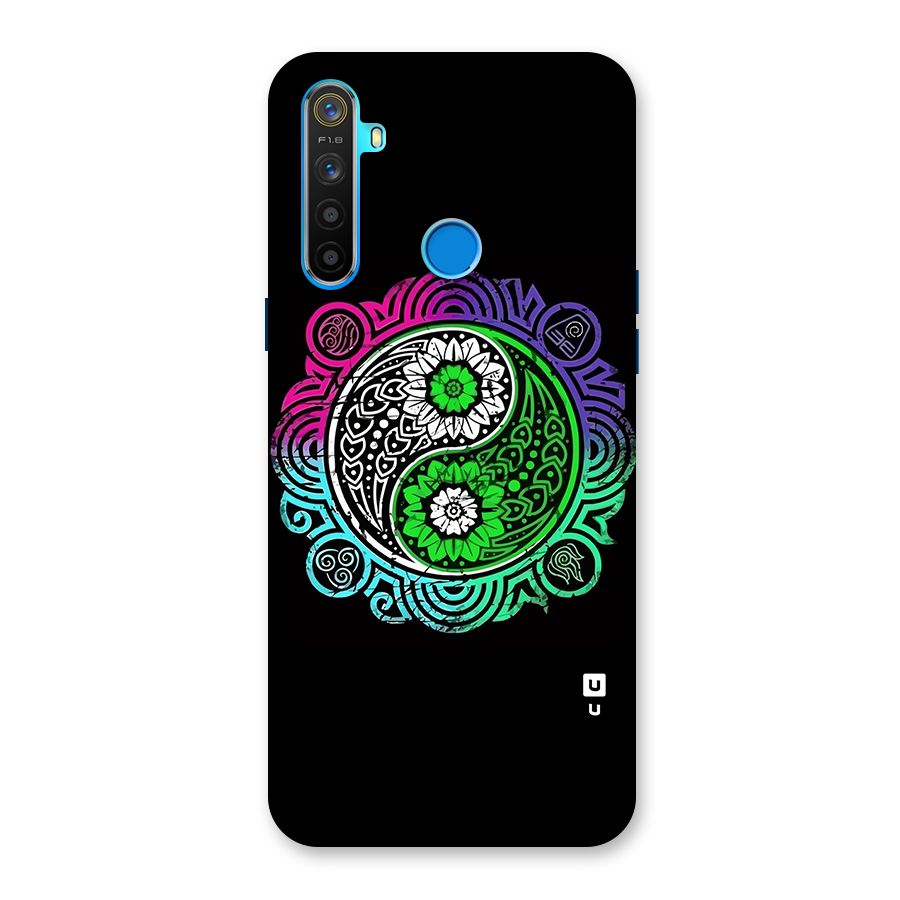 Yin and Yang Colorful Mandala Back Case for Realme 5