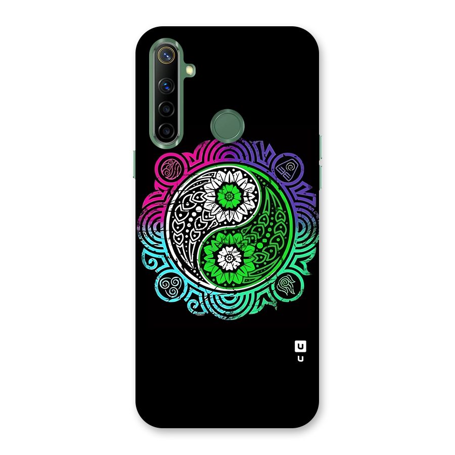 Yin and Yang Colorful Mandala Back Case for Realme Narzo 10