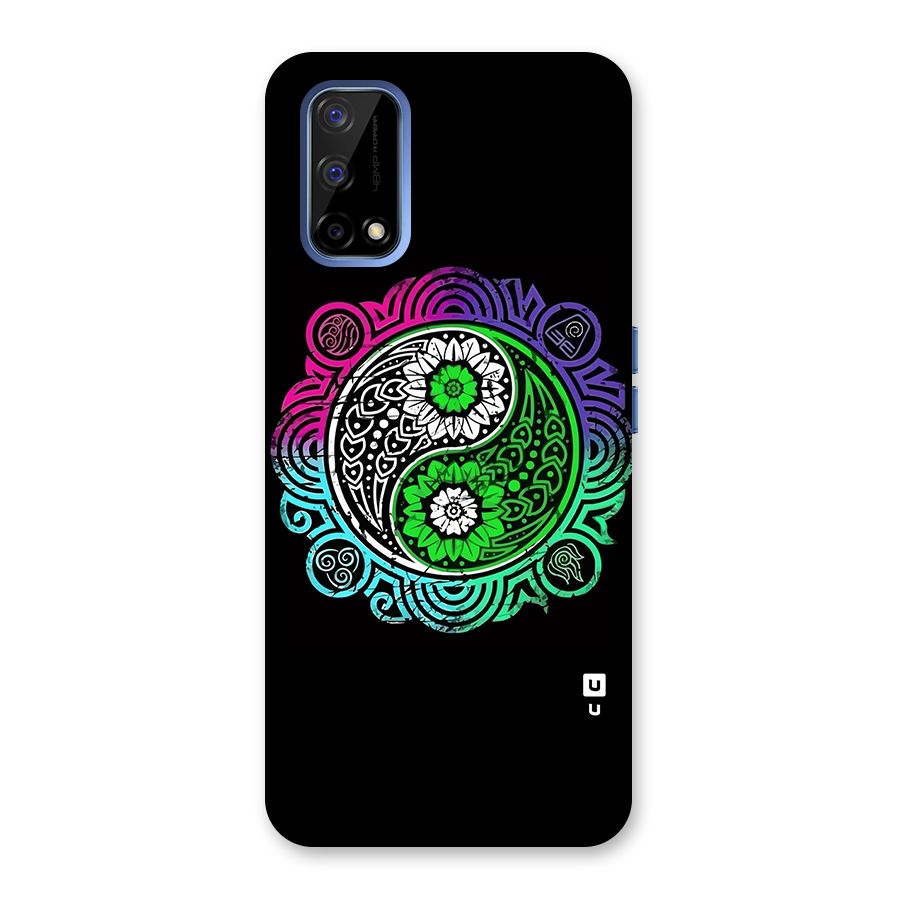 Yin and Yang Colorful Mandala Back Case for Realme Narzo 30 Pro