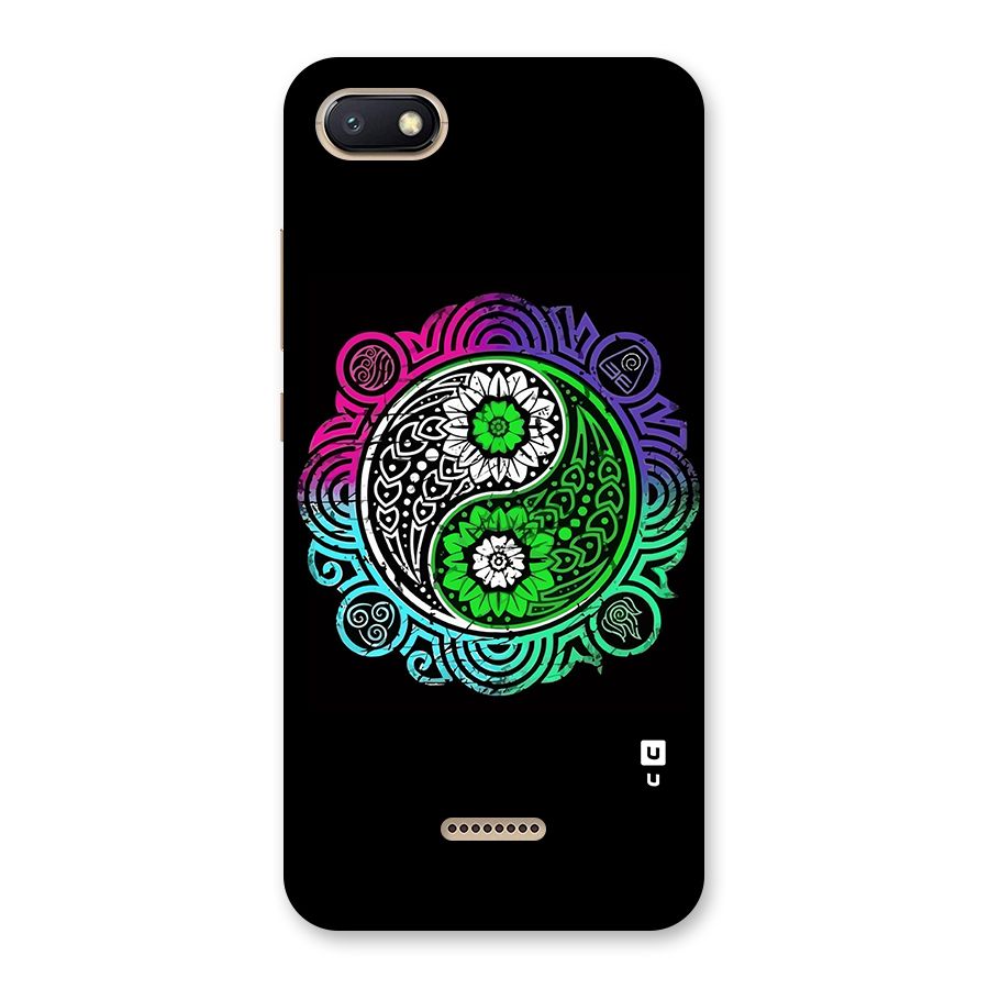 Yin and Yang Colorful Mandala Back Case for Redmi 6A