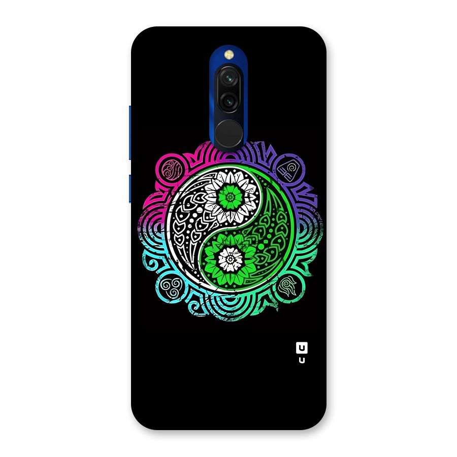 Yin and Yang Colorful Mandala Back Case for Redmi 8