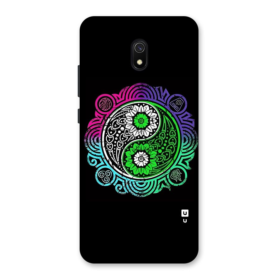 Yin and Yang Colorful Mandala Back Case for Redmi 8A