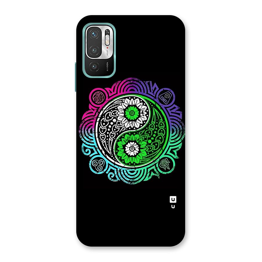 Yin and Yang Colorful Mandala Back Case for Redmi Note 10T 5G