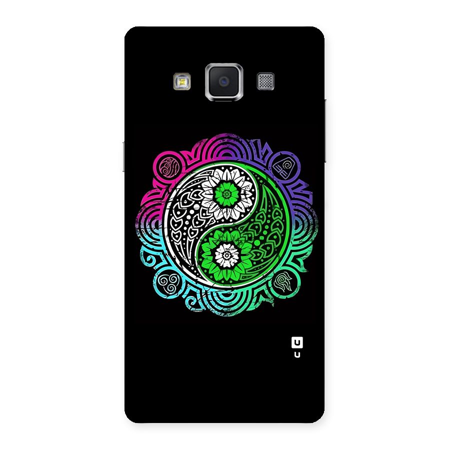 Yin and Yang Colorful Mandala Back Case for Samsung Galaxy A5