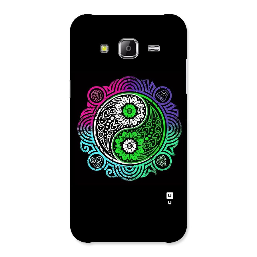 Yin and Yang Colorful Mandala Back Case for Samsung Galaxy J5