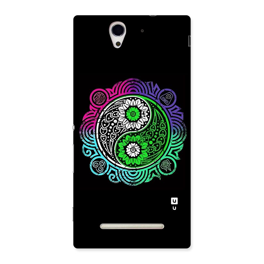 Yin and Yang Colorful Mandala Back Case for Sony Xperia C3