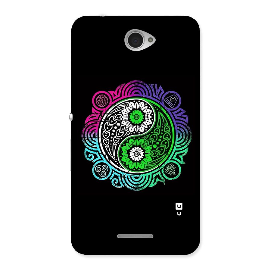 Yin and Yang Colorful Mandala Back Case for Sony Xperia E4