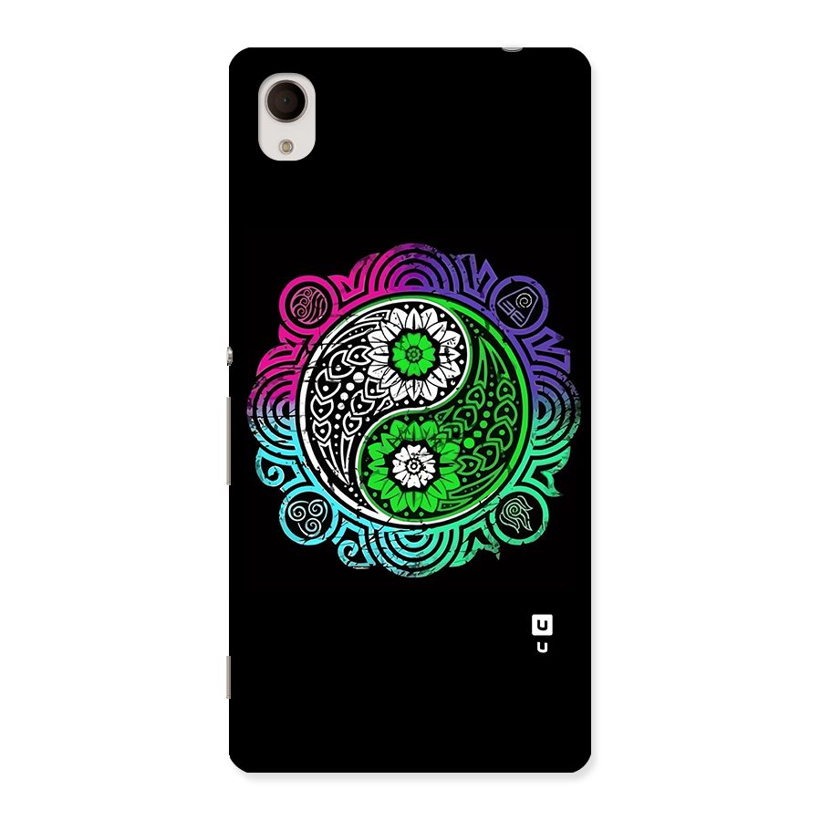 Yin and Yang Colorful Mandala Back Case for Sony Xperia M4