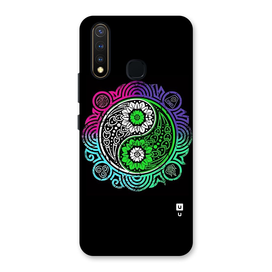 Yin and Yang Colorful Mandala Back Case for Vivo U20