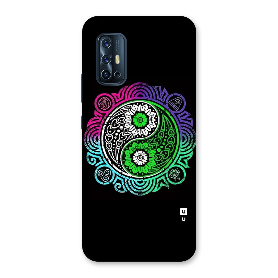 Yin and Yang Colorful Mandala Back Case for Vivo V17