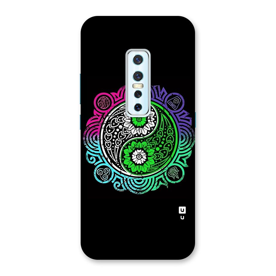Yin and Yang Colorful Mandala Back Case for Vivo V17 Pro