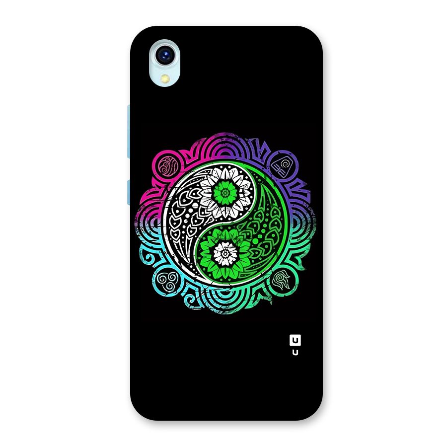 Yin and Yang Colorful Mandala Back Case for Vivo Y1s