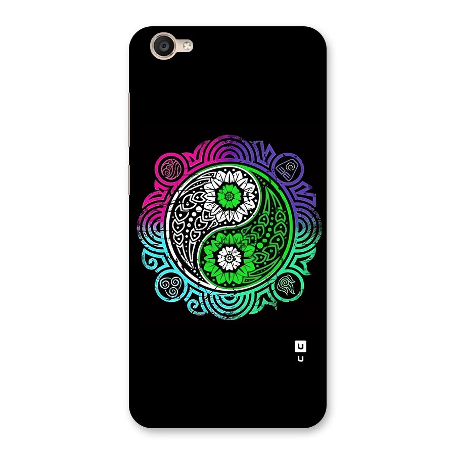 Yin and Yang Colorful Mandala Back Case for Vivo Y55s