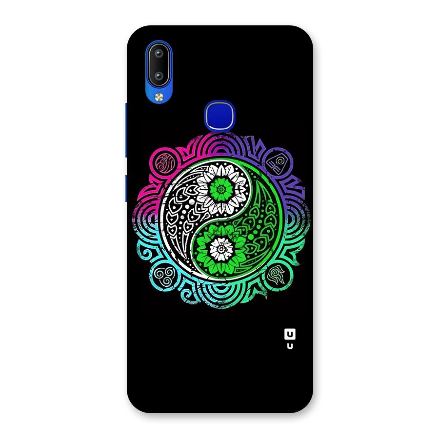 Yin and Yang Colorful Mandala Back Case for Vivo Y91
