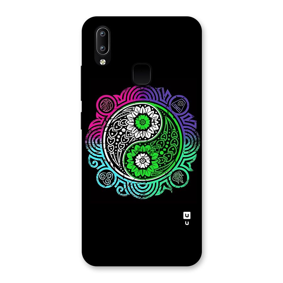 Yin and Yang Colorful Mandala Back Case for Vivo Y93
