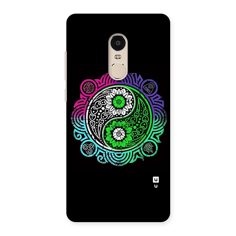 Yin and Yang Colorful Mandala Back Case for Xiaomi Redmi Note 4
