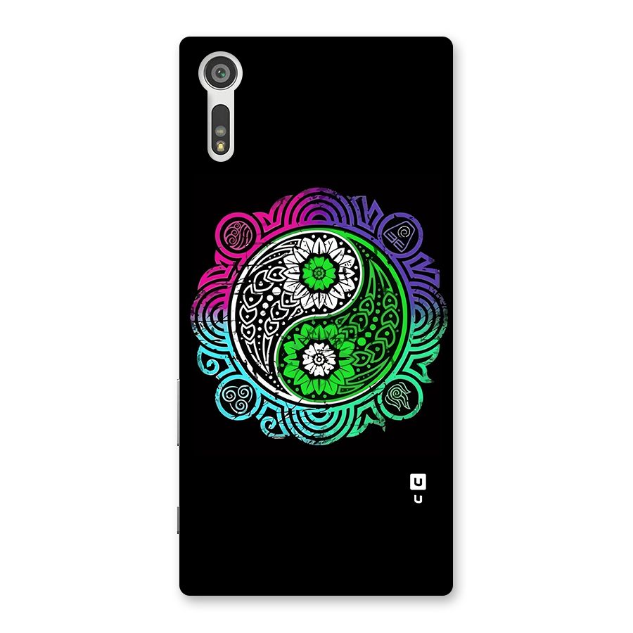 Yin and Yang Colorful Mandala Back Case for Xperia XZ