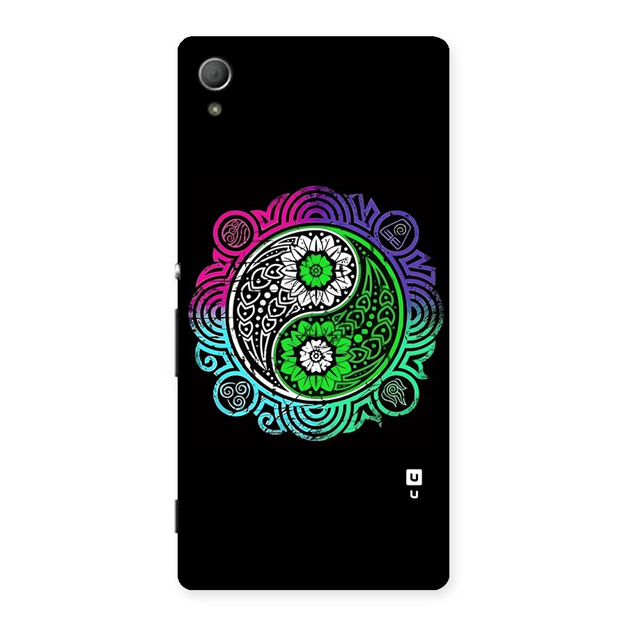 Yin and Yang Colorful Mandala Back Case for Xperia Z3 Plus
